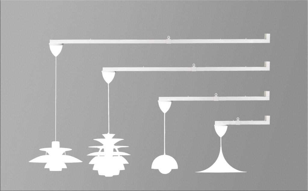 Lamparmar med lampor