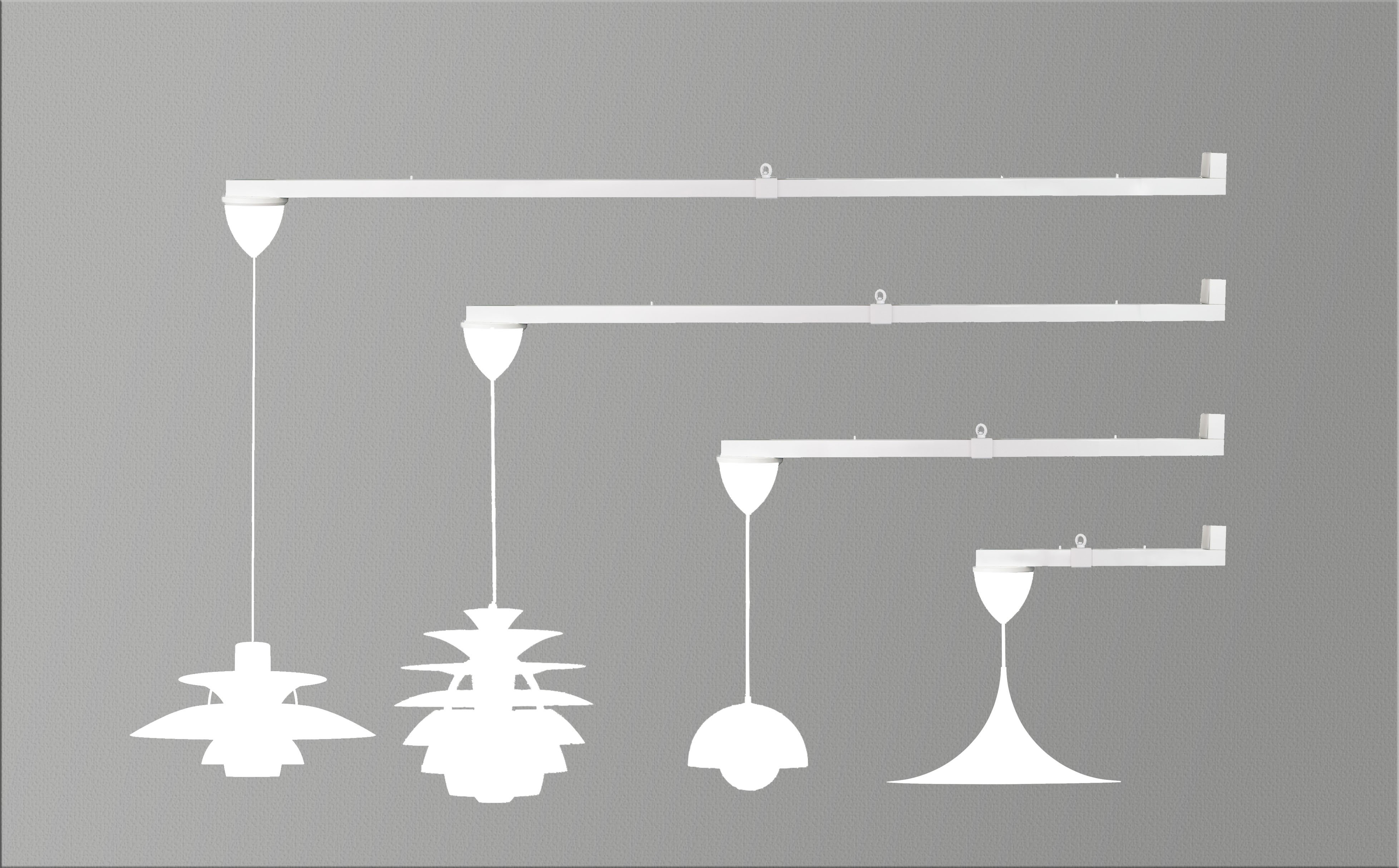 Lamparmar med lampor