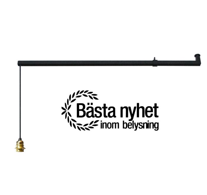 Förlängningsarm Vrida Light Svart