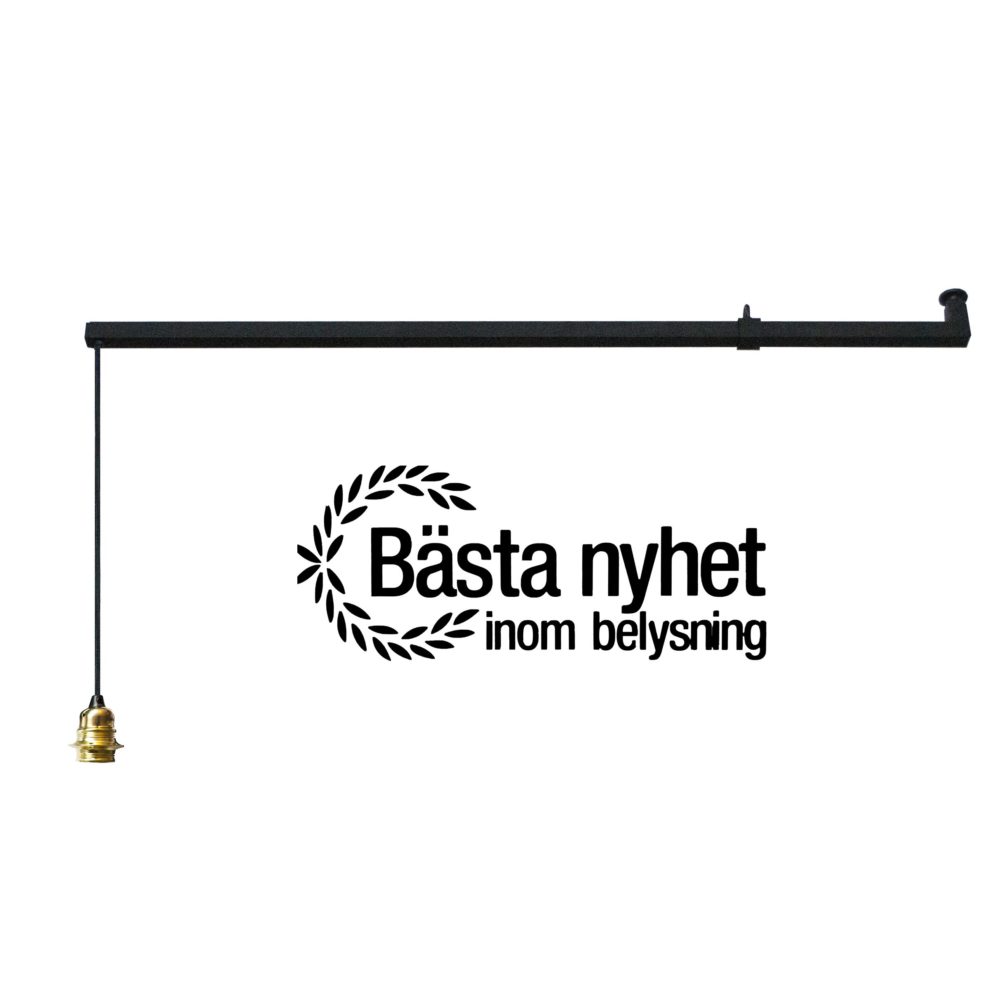 Förlängningsarm Vrida Light Svart